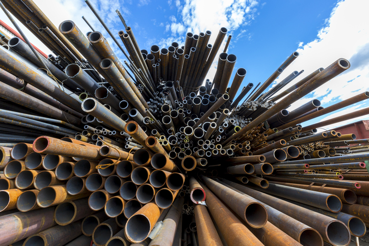 scrap metal recycling of iron pipes,tubes